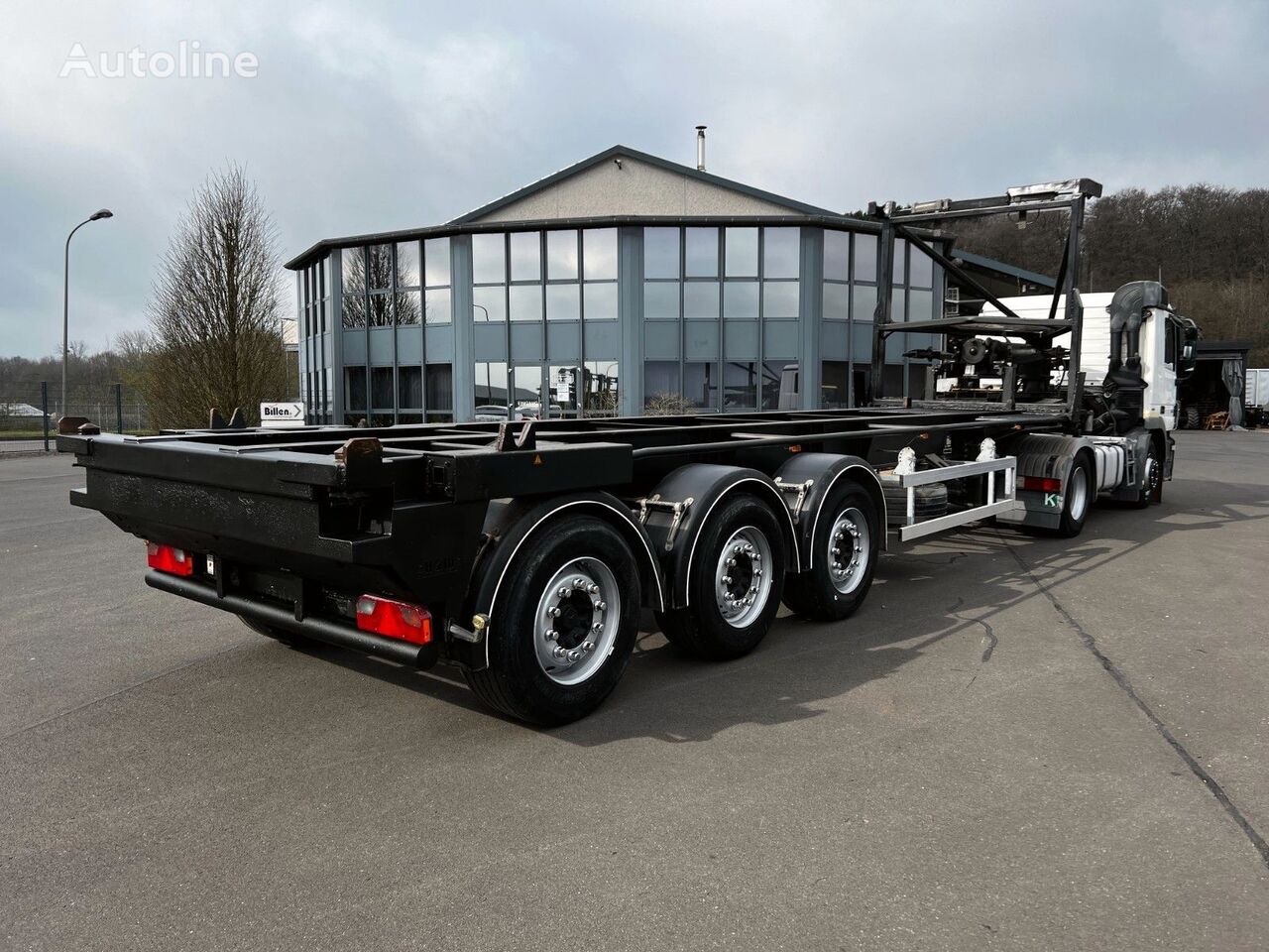 H&W HWDCSS39 für Presscontainer container chassis semi-trailer