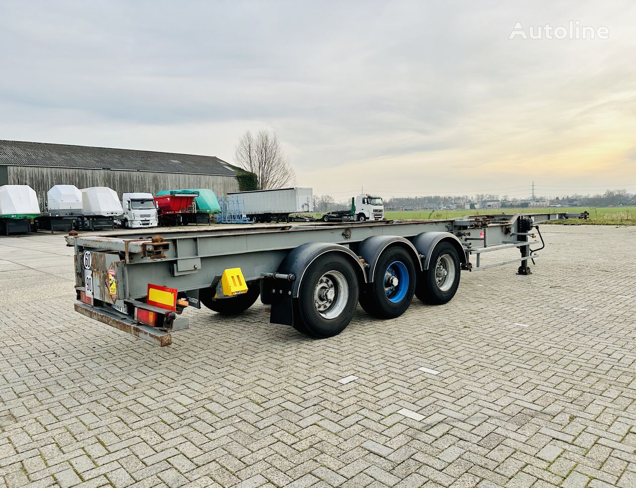 TROUILLET ADR Container chassis 20+30+40ft - Extanded container chassis semi-trailer