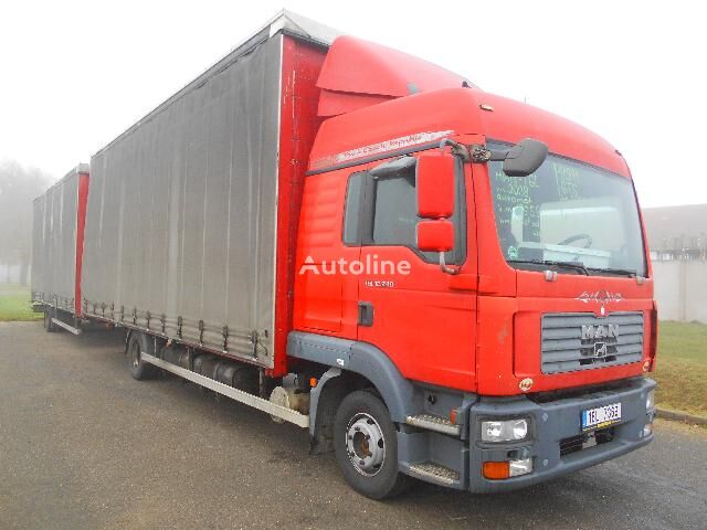 MAN TGL 12.240  curtainsider truck + curtain side trailer