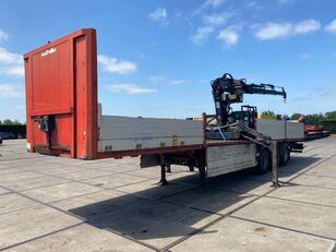 LeciTrailer MET HIAB R165 F3 flatbed semi-trailer