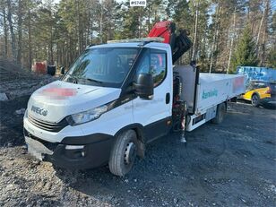 IVECO Daily 70C18H Crane truck with FASSI F70B.1.24 flatbed truck