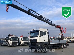 new MAN TGX 26.520 6X2 NEW Fassi F395 Kran Crane Euro 6 flatbed truck