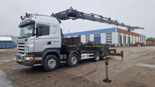 Scania R500 8X4 HIAB 800E-6 + JIB flatbed truck