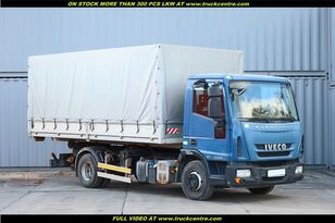 IVECO EUROCARGO ML 100 E18+CONTAINER WITH TARPAULIN hook lift truck