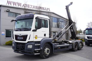 MAN TGS 26.420 6×2 E6 Marrel hooklift / 132 tho. km / steering and l hook lift truck