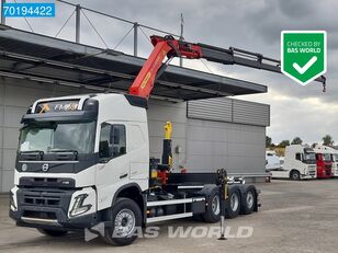 new Volvo FMX 500 8X4 NEW Palfinger PK24.001 Crane Kran + Hyva 26-60 Euro  hook lift truck