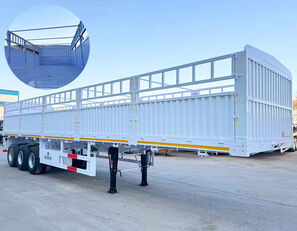 new 3 Axle Cargo Fence Semi Trailer for Sale in Nigeria livestock semi-trailer