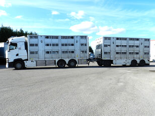 Renault T520 livestock truck + livestock trailer