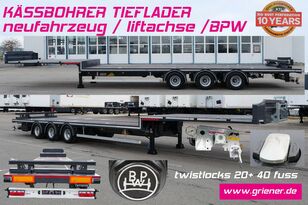 new Kässbohrer K.SPJ3 / JUMBO PLATTFORM / BPW /LIFT/ CONTAINER low bed semi-trailer