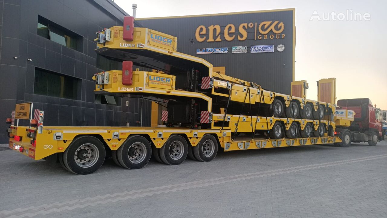 new Lider 2024  READY IN STOCK 50 TONS CAPACITY LOWBED  low bed semi-trailer