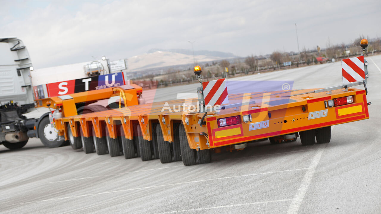new STU 8 AXLE LOWBED- HYDRAULIC STEERING AXLES / 8 ESSİEUX SURBAISSES-E low bed semi-trailer