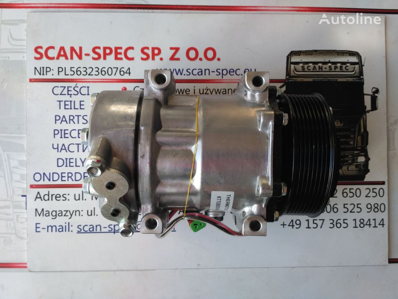 Scania 1376998 AC compressor for Scania serie 4 truck tractor