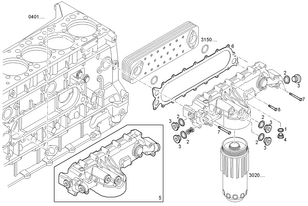 IVECO 504236007 5802003759 engine oil cooler for IVECO STRALIS truck