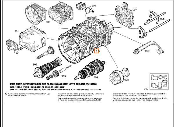 Caja Cambios Manual Iveco EuroTech              (MP) FSA     (44 8851328 gearbox for IVECO EuroTech (MP) FSA (440 E 38) [9,5 Ltr. - 276 kW Diesel] truck tractor