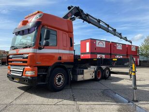 DAF CF 85 Cf85 with hiab 477 E6 hipro laadkraan crane truck tractor